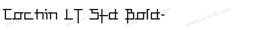 Cochin LT Std Bold字体转换